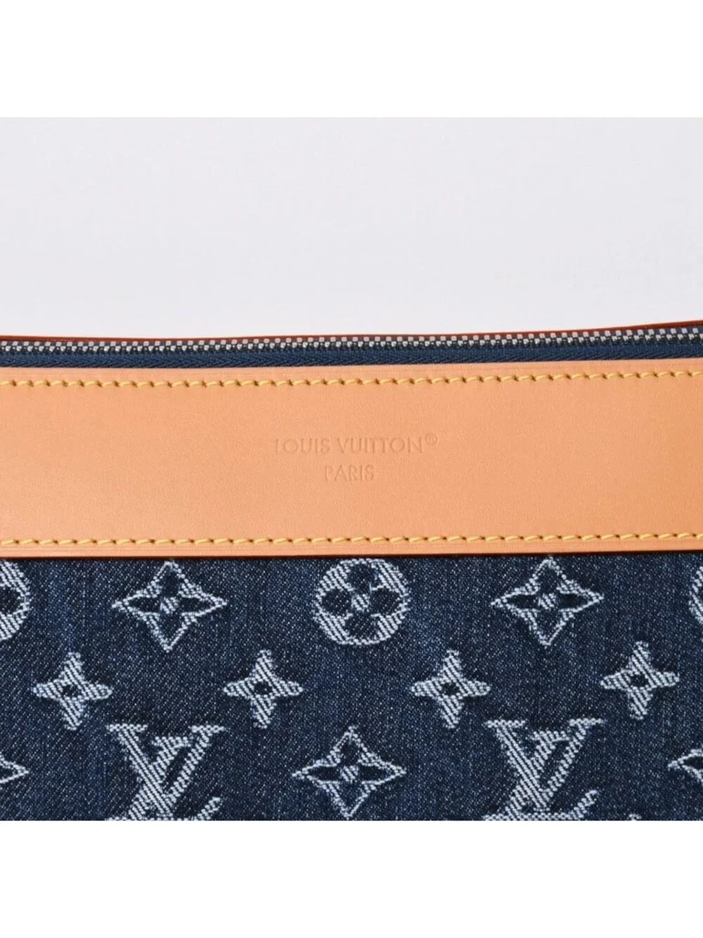 Louis Vuitton Handbag Clutch Pochette Voyage Monogram Denim